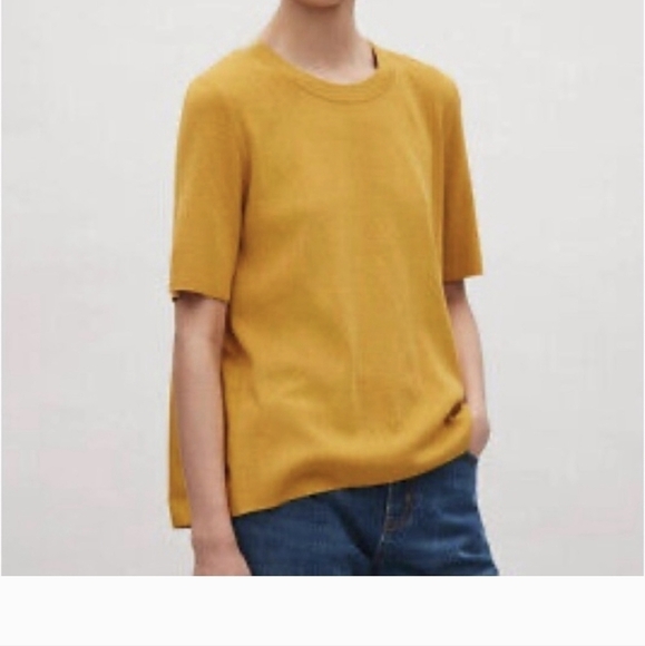 COS Mustard Yellow Sweater Top - Picture 2 of 6
